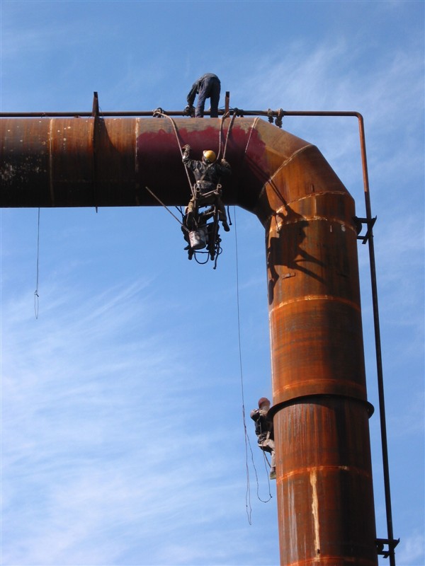 Anti-corrosion of the steel water tower in the third smelting plant of Kunming Iron and Steel